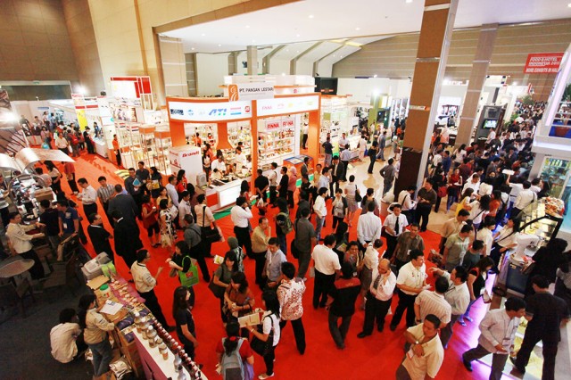 印尼展览设计、印尼食品展台设计、印尼酒店用品展位设计搭建